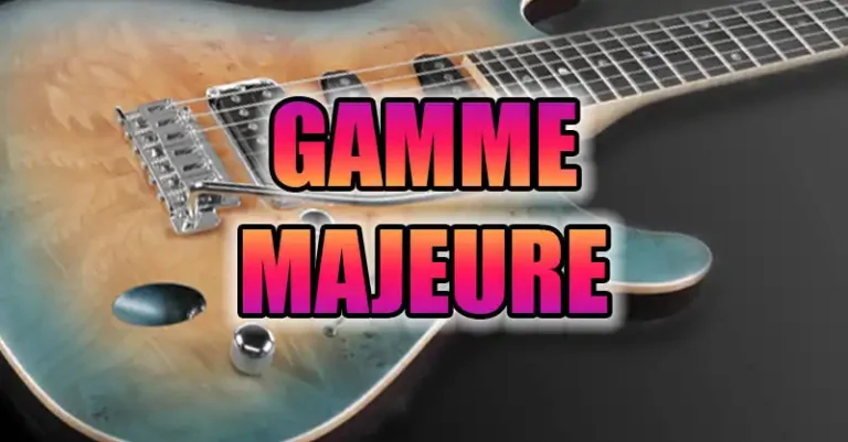 Gamme majeure : les 7 position à la guitare