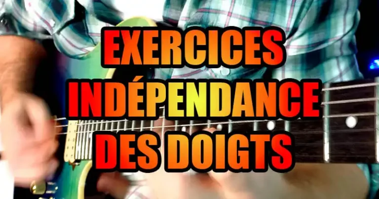 exercices deliateur guitare, exercices indépendance des doigts guitare, exercices synchronisation de 2 mains