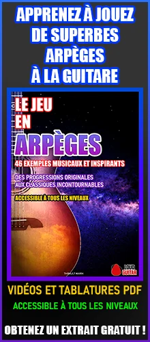 Exercices arpèges guitare