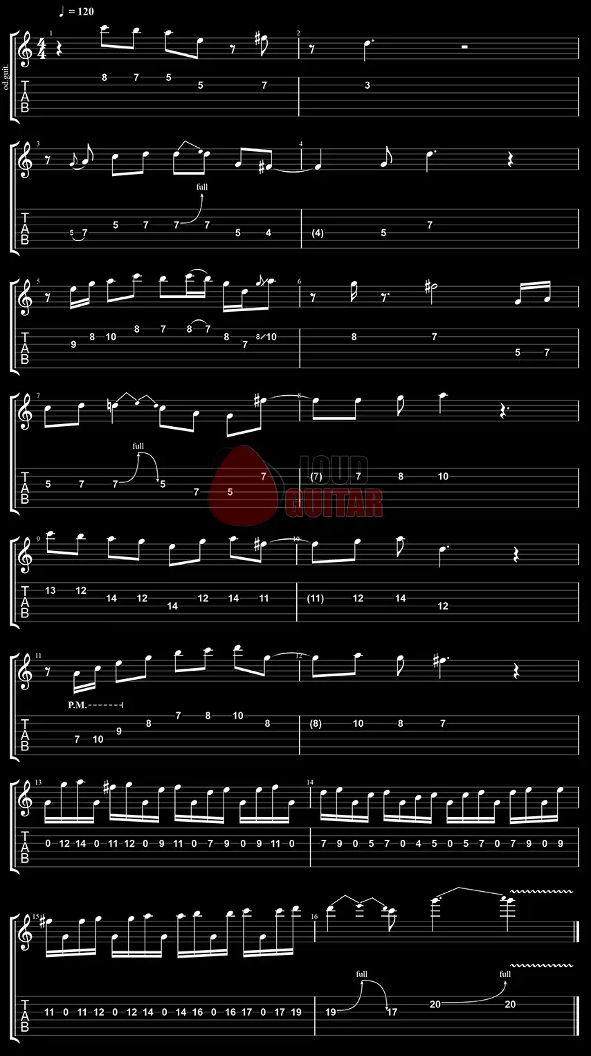 exemple de solo dans le style rock latino façon santana en La dorien