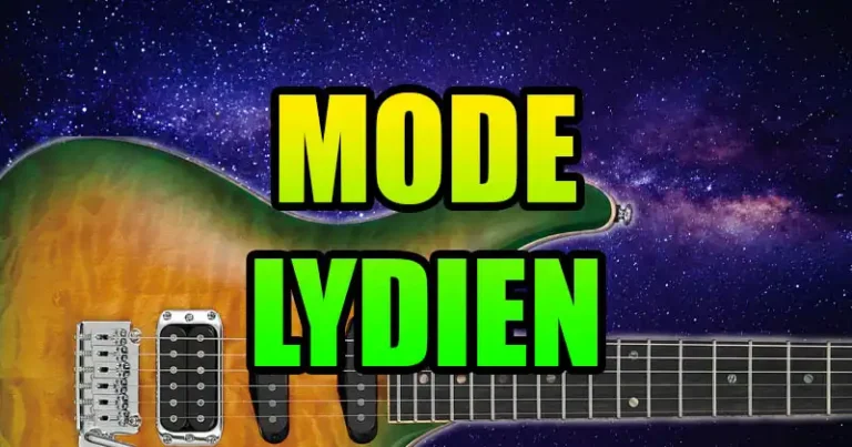 Jouer Lydien à la guitare