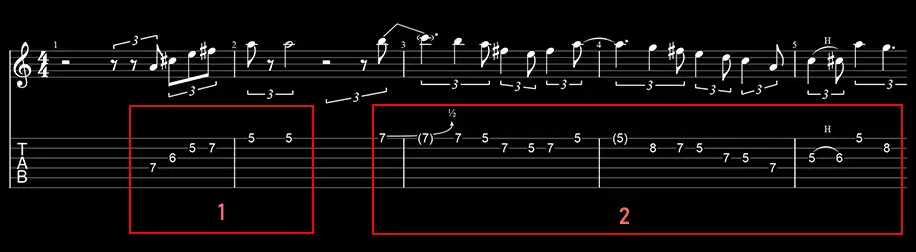 phrasé blues mélange majeur mineur