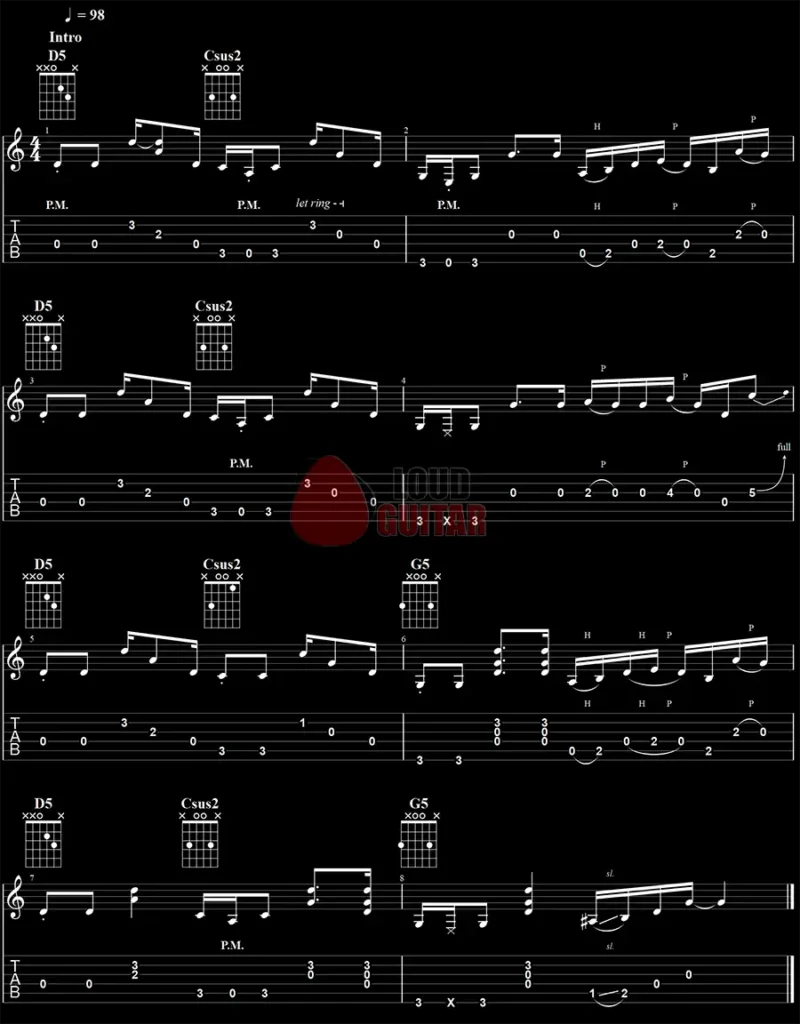 sweet home alabama tablature