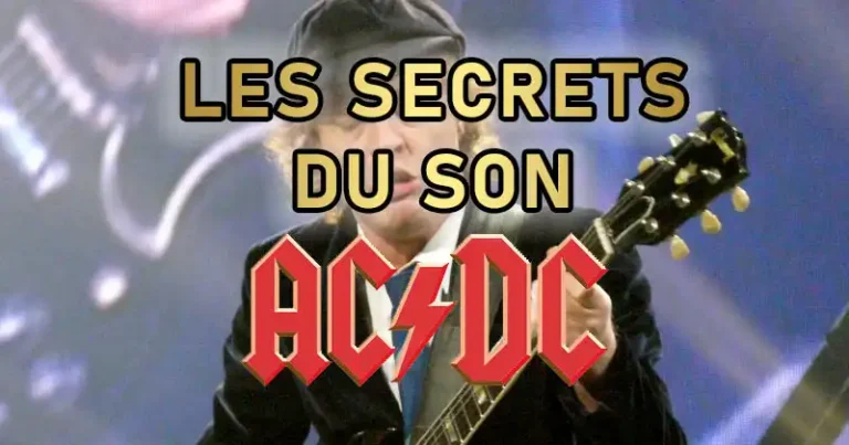 son angus young guitare réglages