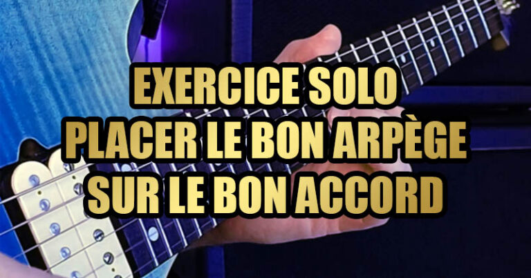 arpège solo guitare exercices